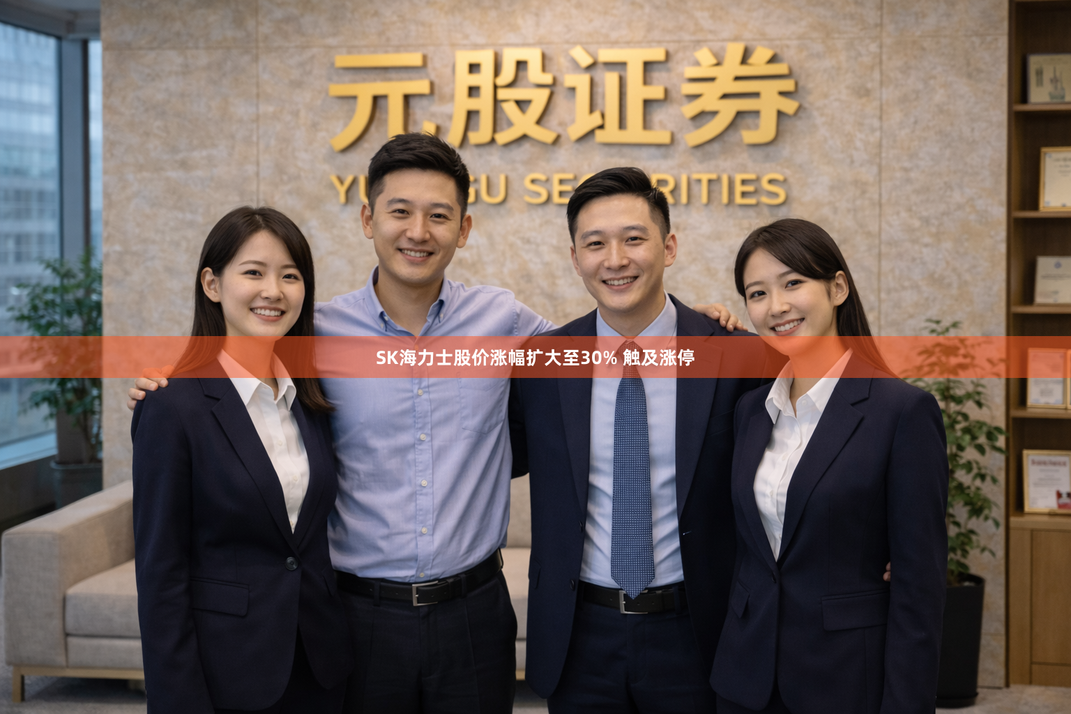 SK海力士股价涨幅扩大至30% 触及涨停