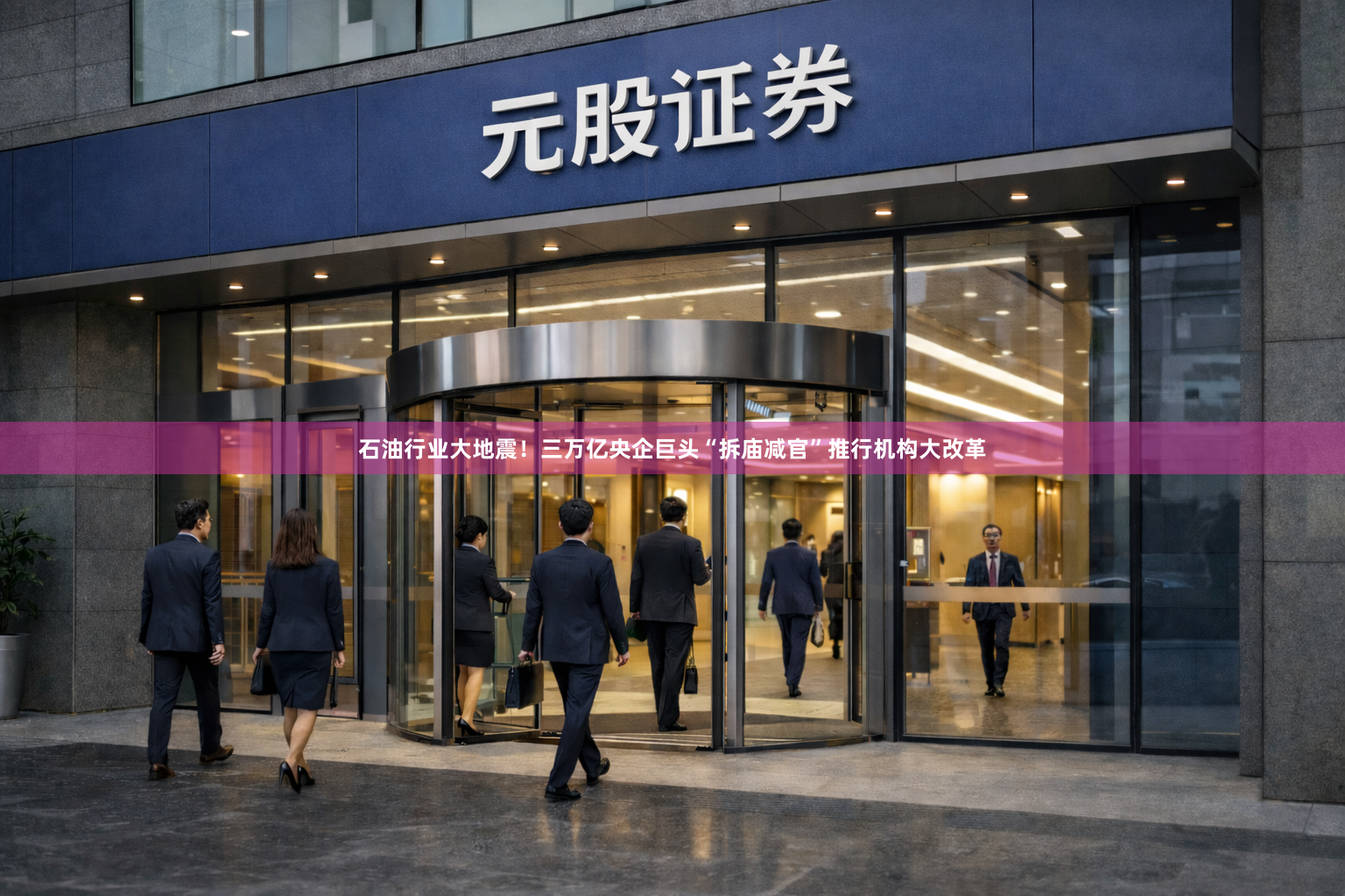 石油行业大地震！三万亿央企巨头“拆庙减官”推行机构大改革