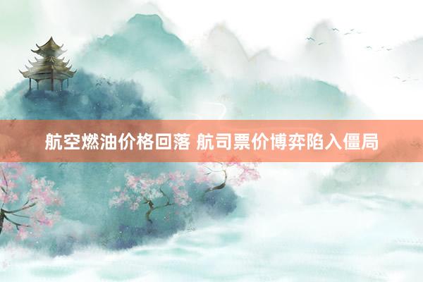 航空燃油价格回落 航司票价博弈陷入僵局